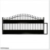 Stylish And Covered Arch Top Sliding Gates 5.5M Wide and 1.8M High.
