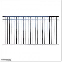 Aluminium Fencing Panels With round Pickets 1.2M High With Fitting Parts.