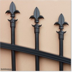 1.1M High Arch Top Black Colour Aluminium Fencing Panel in Auckland.