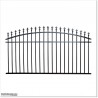 1.1M High Arch Top Black Colour Aluminium Fencing Panel in Auckland.