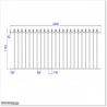 1.1M High Aluminium Fencing Panel in Black Colour in Auckland.