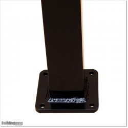 Balcony Handrail Post Black