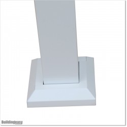 Balcony Handrail Post White