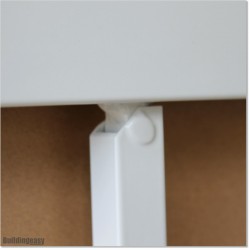 Aluminium Staircase White Colour Fence Adjustable Angle Upto 45 Degrees.