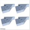 Aluminium Staircase White Colour Fence Adjustable Angle Upto 45 Degrees.