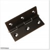 Non Ajustable Aluminium Low weight Gate Hinge in Black Colour.