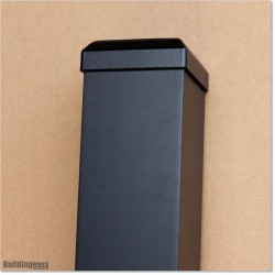 3" Aluminium Post Powder Coated In Black Colour 2.4M Long in Auckland.