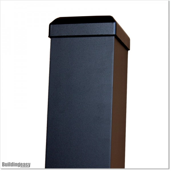 3" Aluminium Post Powder Coated In Black Colour 2.4M Long in Auckland.