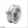 Wheel is 98mm diameter and has two ball bearings.