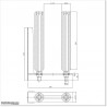 Top Roller Guide With L Bracket and Two 300mm Extra Large Rollers.