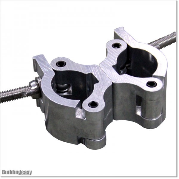 Aluminium Coupling fits 2” or 50mm pipes. This fits our Aluminum Scaffolding