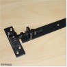 Truly little gap between the gate and post is possible with this hinge. Distance between post and frame of the gate is 5 to 50mm