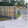Light duty solar powered sliding gate opener. Kit comes with 24V solar system
