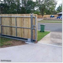 Medium duty solar powered sliding gate opener. Kit comes with 24V solar system