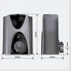 Light duty Centurion D2 solar powered sliding gate opener