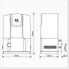 Medium duty Centurion D5 solar powered sliding gate opener