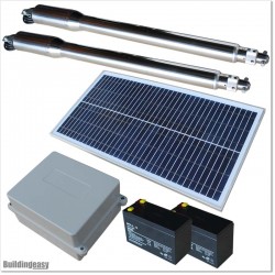 30W Solar operated double swing gate opener for light duty applications