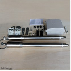 30W Solar operated double swing gate opener for light duty applications