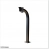 Goose neck aluminium post to mount Keypads or Intercoms.