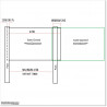 4.7M Wide Gate 1.4M High Flat Top Sliding Gate in Black Colour.