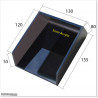 Keypad weather guard made out of transperent plastic.