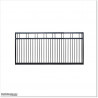 3.2M Wide Black Colour Aluminium Flat Top Sliding Gate 1.4M High