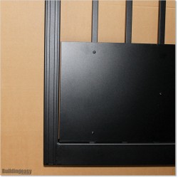 Aluminium 3.7 Wide Gate 1.5MHeight Flat Top Covered Sliding Gate