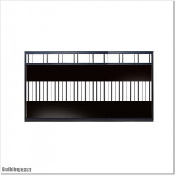 Aluminium 3.7 Wide Gate 1.5MHeight Flat Top Covered Sliding Gate