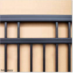 Black 3.6M wide Aluminium Double swing Gate With the Best Quality.