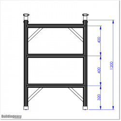 3 Rung Frame set for ISA344N scaffolding.