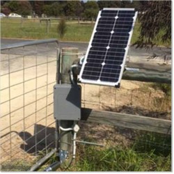 100W / 50AHr Solar Operated single swing gate opener for medium duty applications