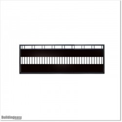 3.2M Wide Flat Top Aluminium Sliding Gate 1.2M High With Added Privacy