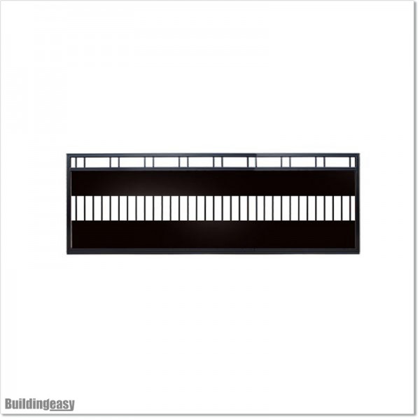3.2M Wide Flat Top Aluminium Sliding Gate 1.2M High With Added Privacy