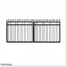 1.5M High Aluminium Flat Top Swing Gates 3.5M Wide in Auckland.