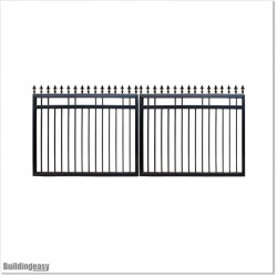 1.5M High Aluminium Flat Top Swing Gates 3M Wide in Auckland.