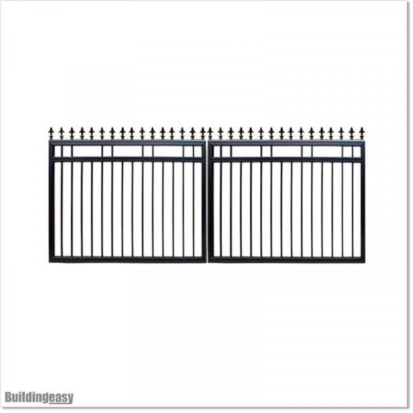 1.5M High Aluminium Flat Top Swing Gates 3M Wide in Auckland.