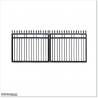 1.5M High Aluminium Flat Top Swing Gates 3M Wide in Auckland.
