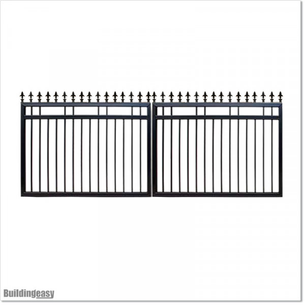 1.5M High Aluminium Flat Top Swing Gates 4.0M Wide in Auckland.