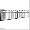 1.5M High Aluminium Flat Top Swing Gates 5.8M Wide in Auckland.