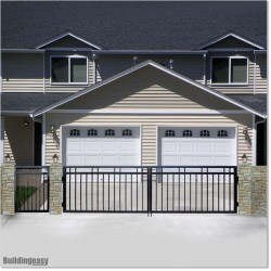 Quality 5.8M wide Aluminium Double swing Gate With 1.1M High in AKL