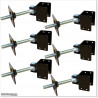 Quality 5.8M wide Aluminium Double swing Gate With 1.1M High in AKL