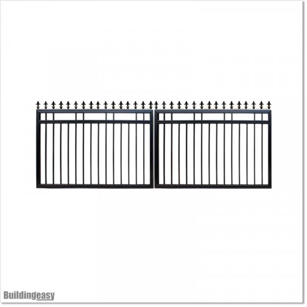 1.2M High Aluminium Flat Top Swing Gates 3M Wide in Auckland.