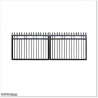 1.2M High Aluminium Flat Top Swing Gates 3M Wide in Auckland.