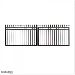 1.2M High Aluminium Flat Top Swing Gates 4.0M Wide in Auckland.