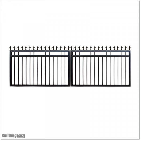 1.2M High Aluminium Flat Top Swing Gates 4.0M Wide in Auckland.