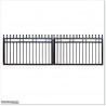 1.2M High Aluminium Flat Top Swing Gates 5.0M Wide in Auckland.