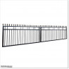 1.2M High Aluminium Flat Top Swing Gates 5.4M Wide in Auckland.