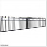 1.2M High Aluminium Flat Top Swing Gates 5.8M Wide in Auckland.