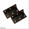 Aluminium Flat Top Pedestrian Gates 0.9M Wide in Black Colour