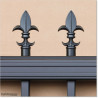 Aluminium Flat Top Pedestrian Gates 1M Wide in Black Colour